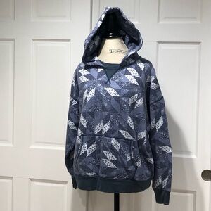 American Eagle Women Blue Hoodie Sz Medium